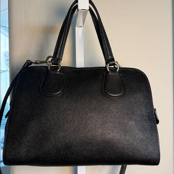 Coach Black Satchel Bag with crossbody strap - Picture 5 of 13